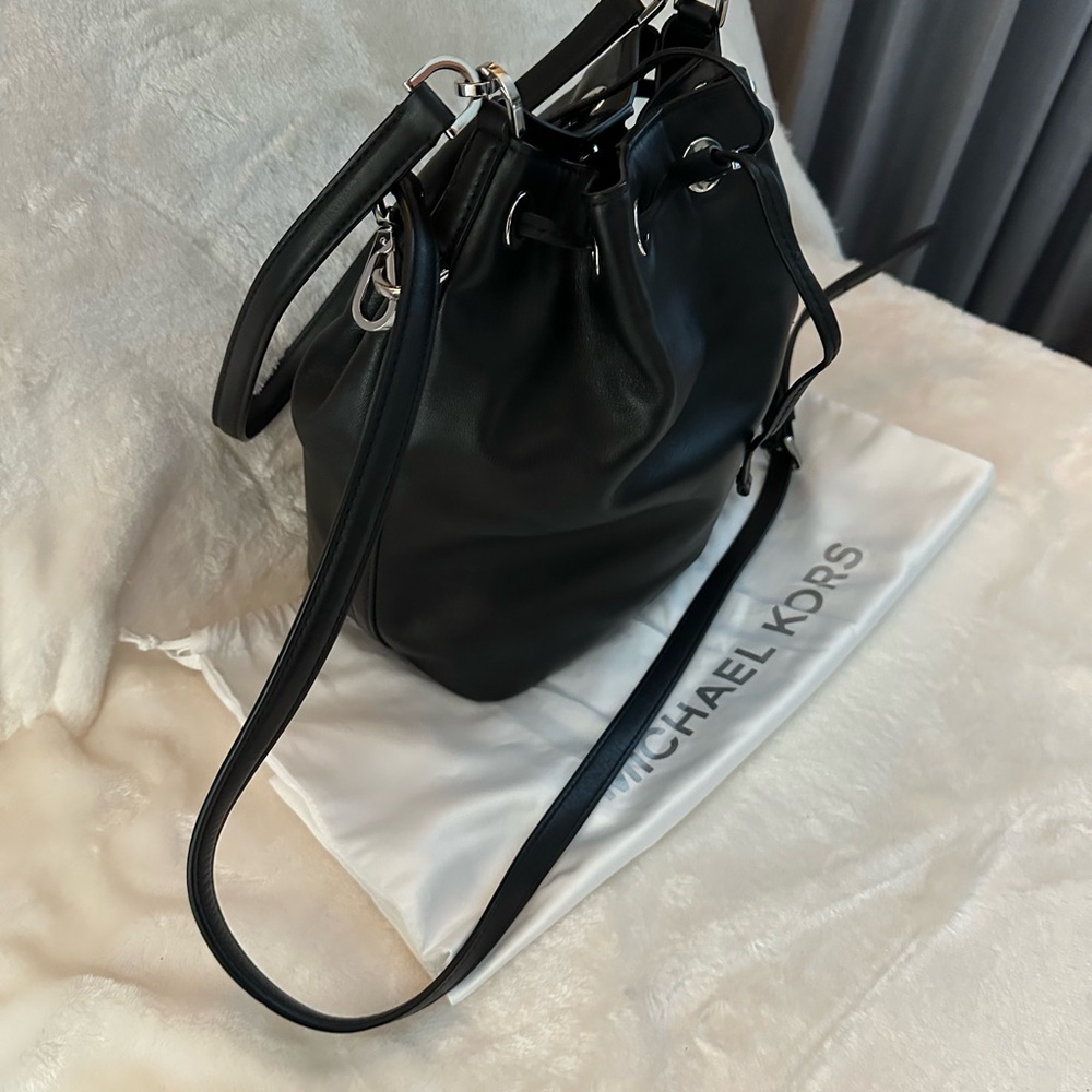 Michael Kors Black Drawstring Shoulder Bag - Picture 7 of 7